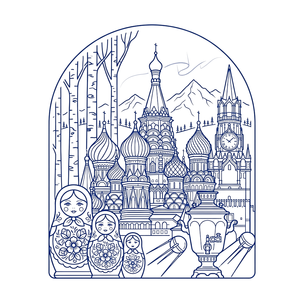 Russia Illustration